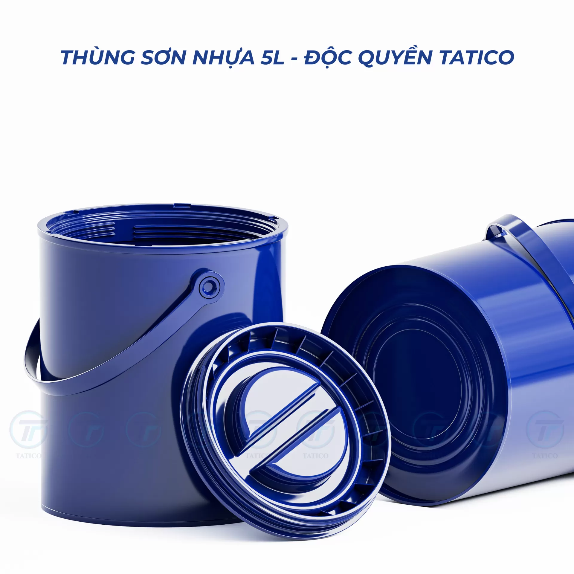 Vỏ thùng sơn nhựa 5l (mẫu độc quyền Tatico)